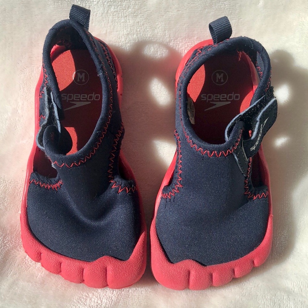 Speedo Toddler Blue/Red Hybrid Water Shoes - Picture 4 of 6